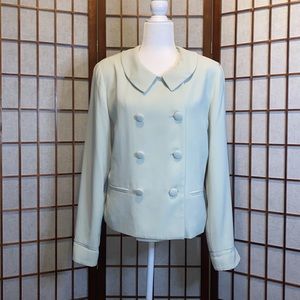 Vintage 10 West Mint Green Blazer Jacket